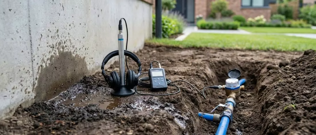Hoe controleer je een buitenleiding of tuinleiding op lekkage richting fundering? Zo controleer je je buitenleiding op lekkage richting fundering stap voor stap