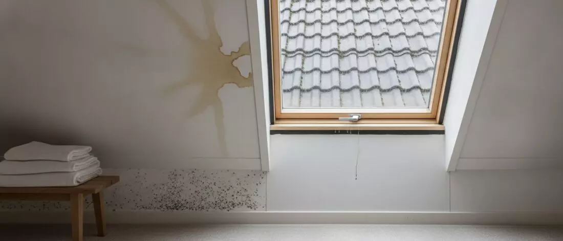 Home lekdetectie Hoe ontdek je een dakkapel lekkage in een slaapkamer met schuine binnenafwerking doe je door te letten op heldere signalen.