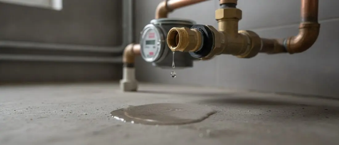 Home lekdetectie Hoe herken je een lek bij een watermeter aansluiting of hoofdkraan?