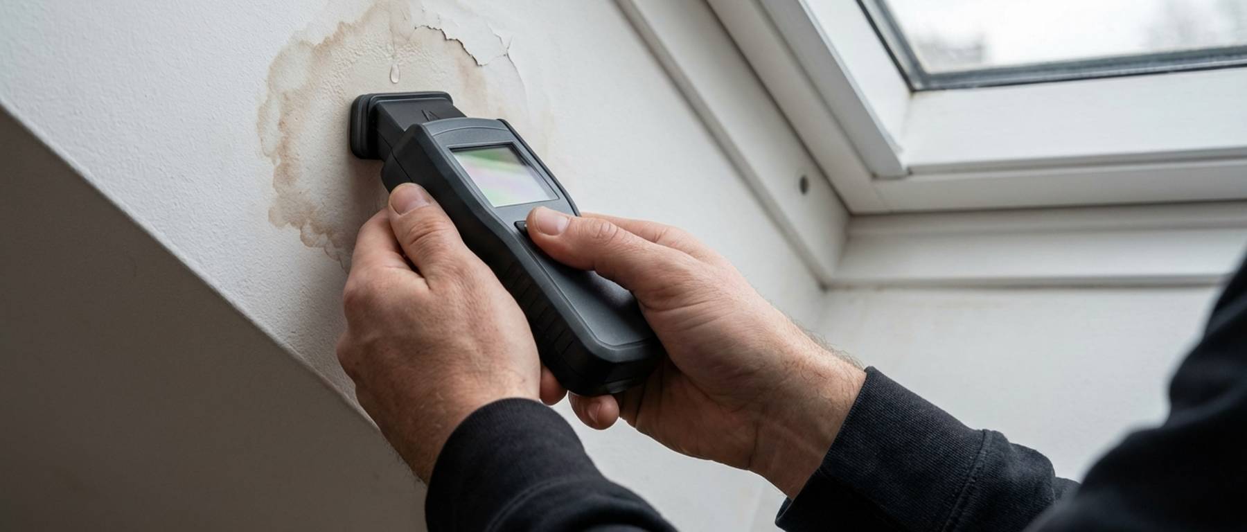 Nietdestructieve lekdetectie dakkapel