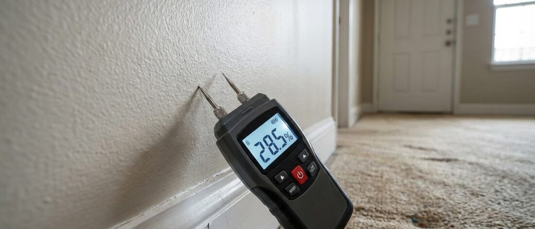 Hoe werkt een vochtmeter in appartementencomplexen voor waterschadedetectie? Definitie van een vochtmeter voor waterschadedetectie