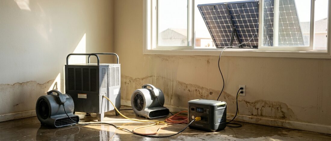 Is zonne-energie toepasbaar voor droogprocessen bij waterschade? Wat is de rol van zonne-energie bij droogprocessen na waterschade?