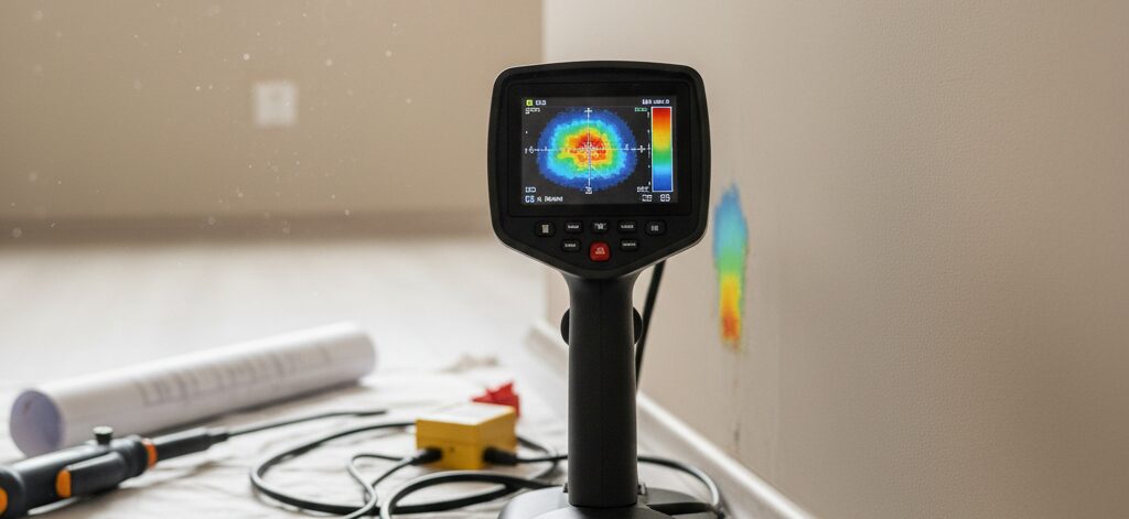 Welk advies is er voor lekdetectie zonder schade aan muren?