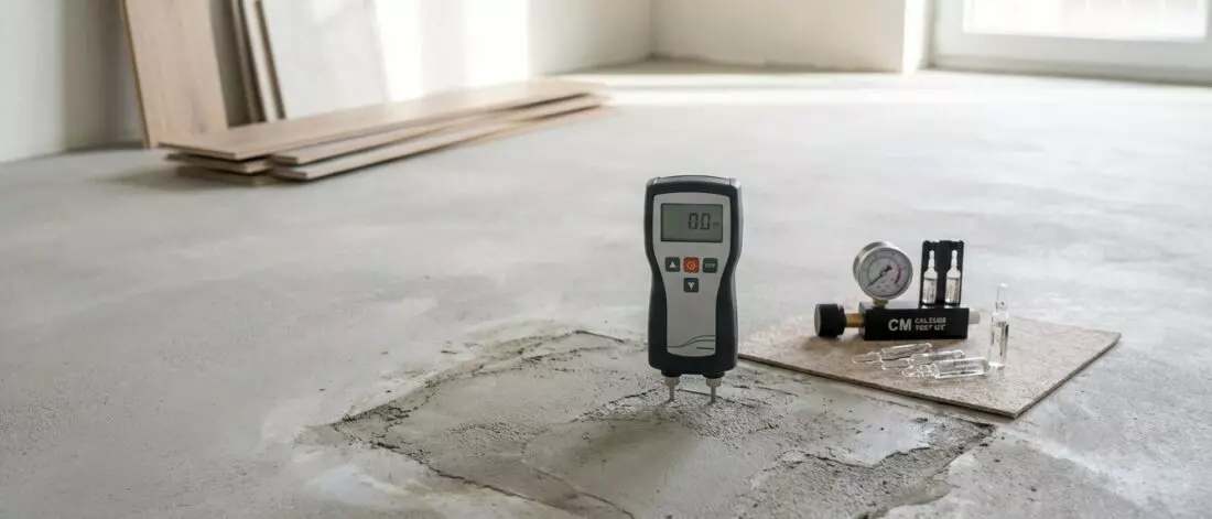 lekdetectie Hoe ontdek je restvocht in de dekvloer na reparatie van een vloerverwarmingsbuis klinkt technisch, maar je kunt dit slim checken voordat je pvc laminaat of tegels legt.