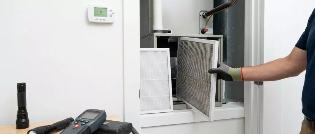 Controleer en vervang HVAC-filters