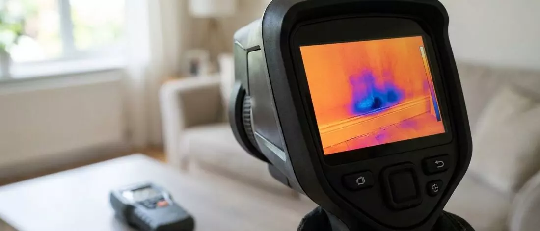 Ontdekken van vochtproblemen met infraroodtechnologie
