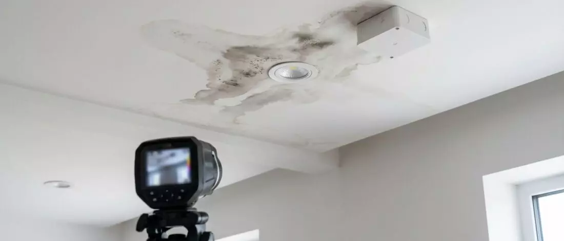 Wat is plafond lekkage bij spots en elektra