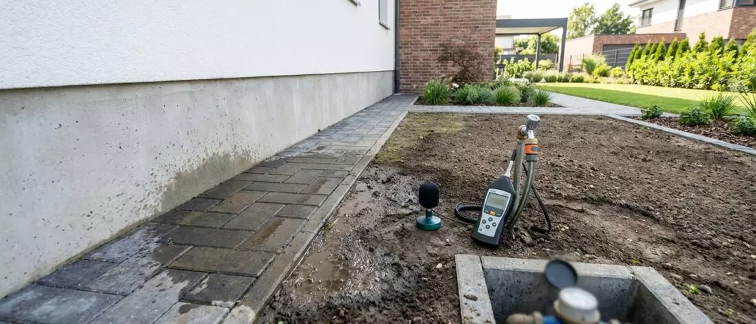 lekdetectie Hoe controleer je een buitenleiding of tuinleiding op lekkage richting fundering?