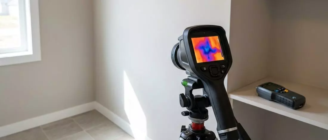 lekdetectie Hoe gebruik je een infraroodcamera om een verborgen waterlek zonder breekwerk te vinden?