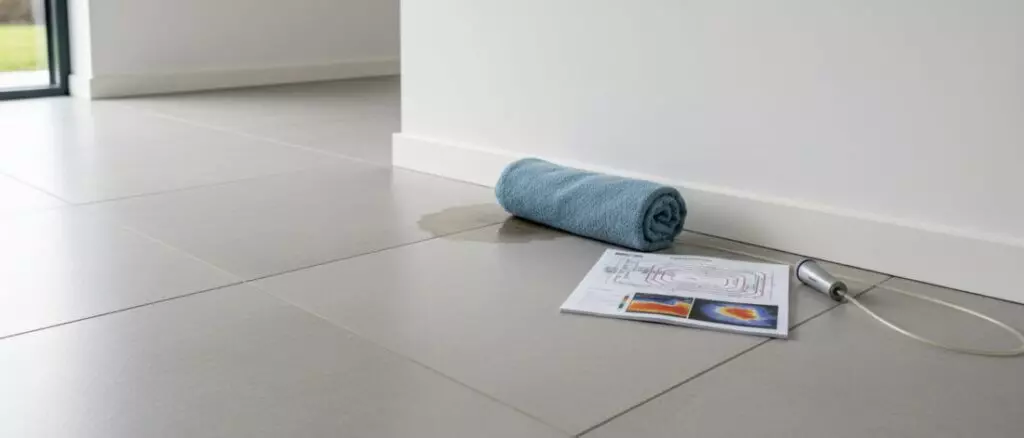 Leak detection: How to find the exact location of a underfloor heating leak with minimal damage.
